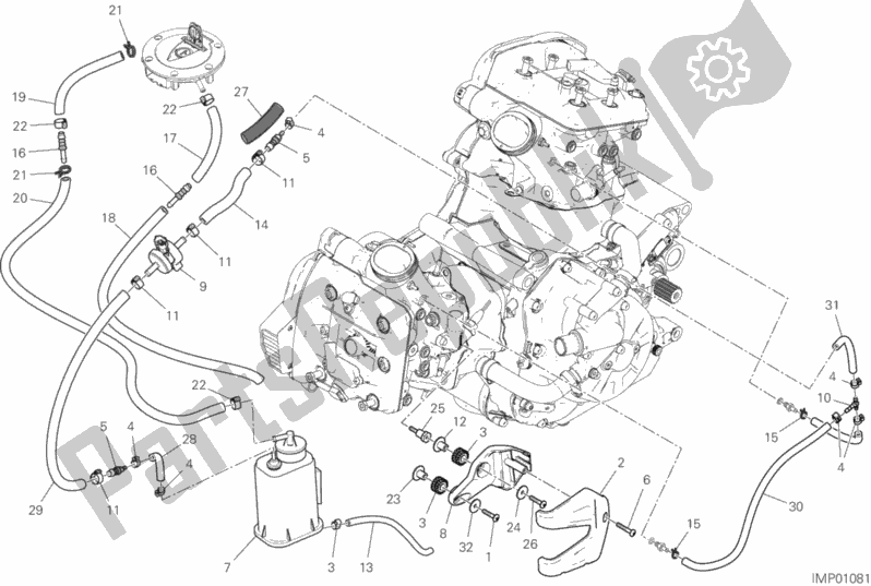 Toutes les pièces pour le Filtre à Cartouche du Ducati Multistrada 1260 ABS USA 2019